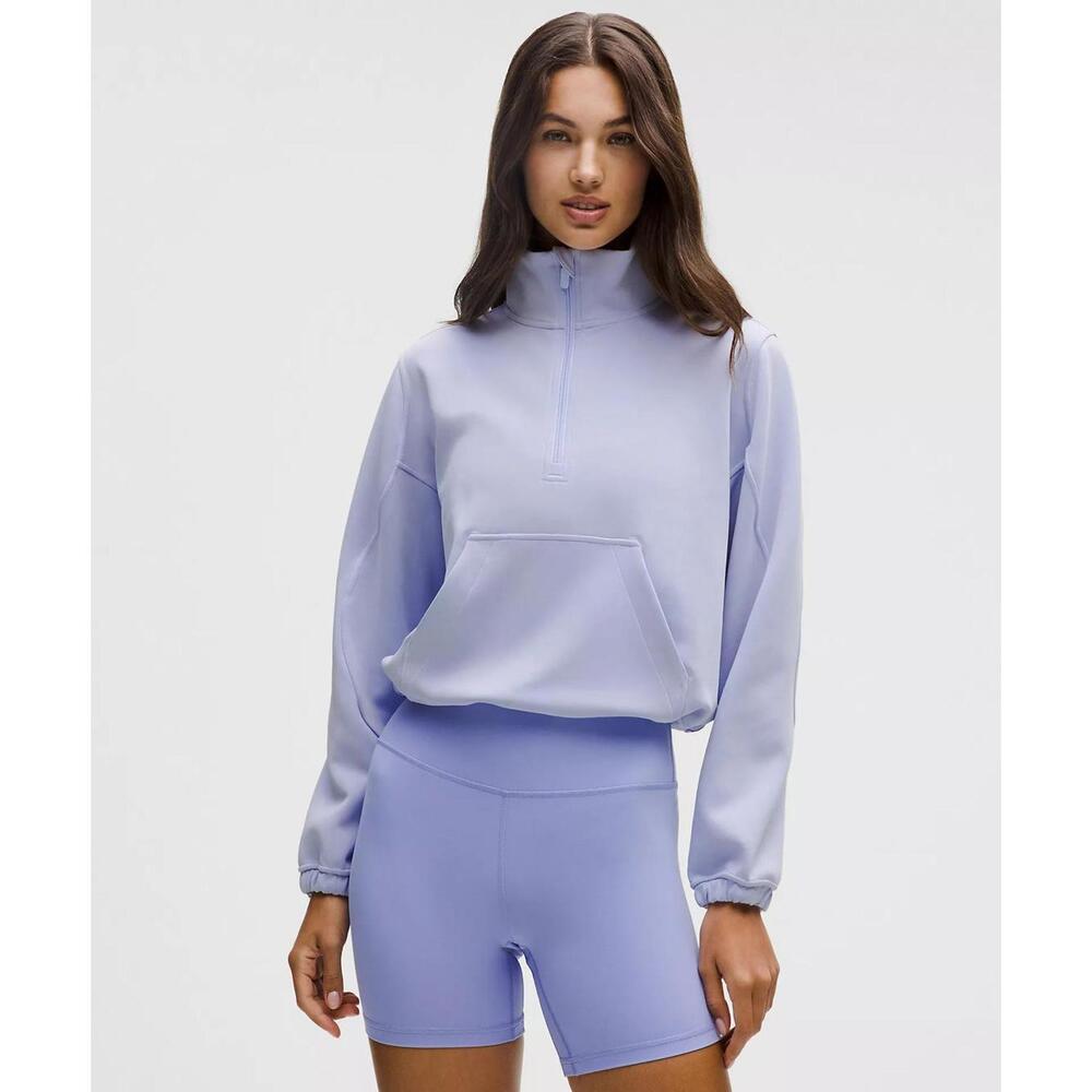 Brushed Softstreme Half Zip - Serene Blue - Picture 1 of 5